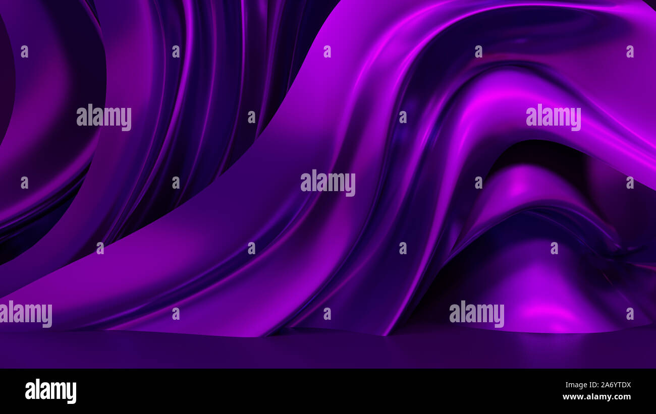 Luxury Background With Purple Drapery Fabric 3d Rendering 3d