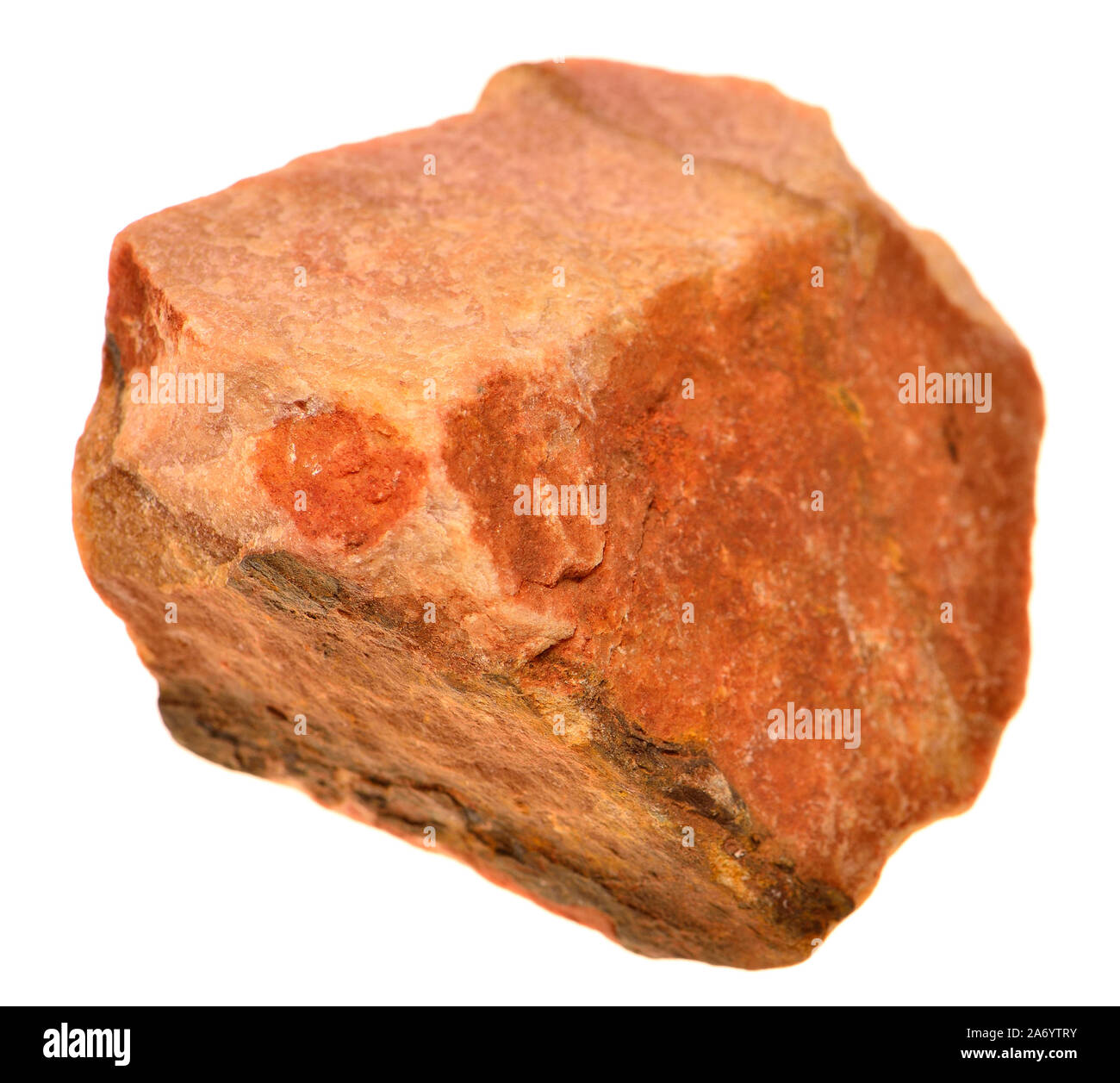 Sunstone (oligoclase feldspar with hematite inclusions) from India Stock Photo