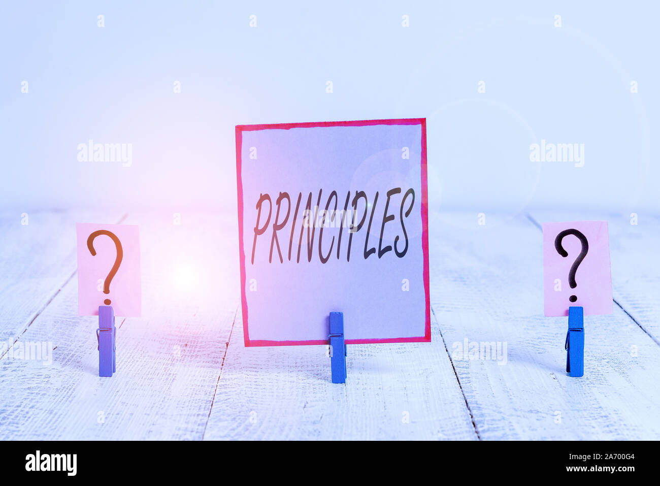 Handwriting text Principles. Conceptual photo fundamental truth that ...