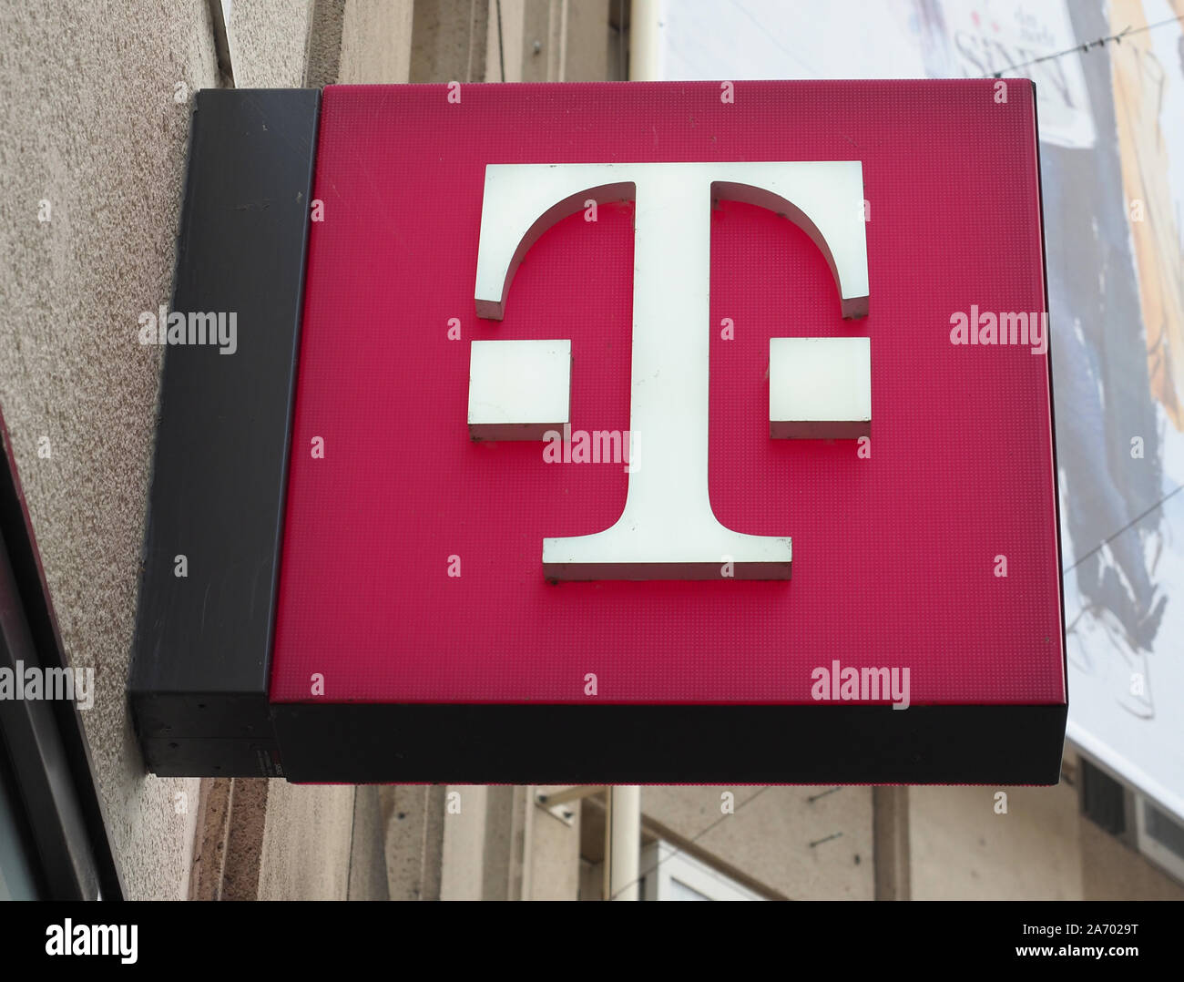 BONN, GERMANY - CIRCA AUGUST 2019: Deutsche Telekom sign Stock Photo