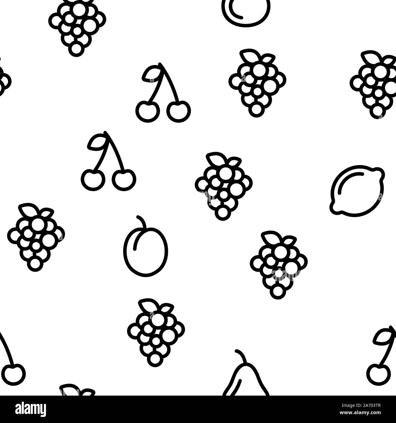 Nature Fruit Vector Seamless Pattern Stock Vector Image & Art - Alamy