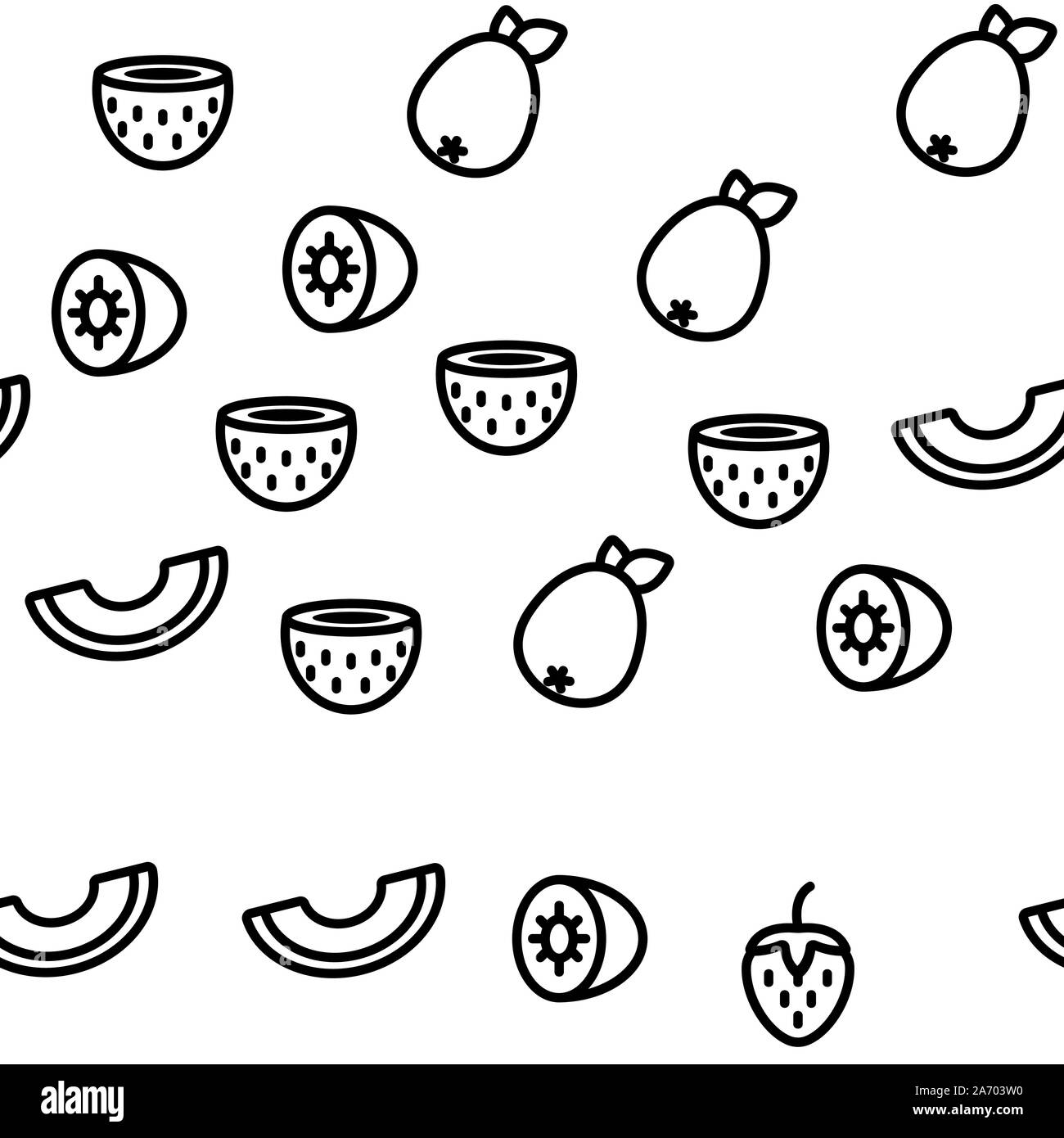 Nature Fruit Vector Seamless Pattern Stock Vector Image & Art - Alamy