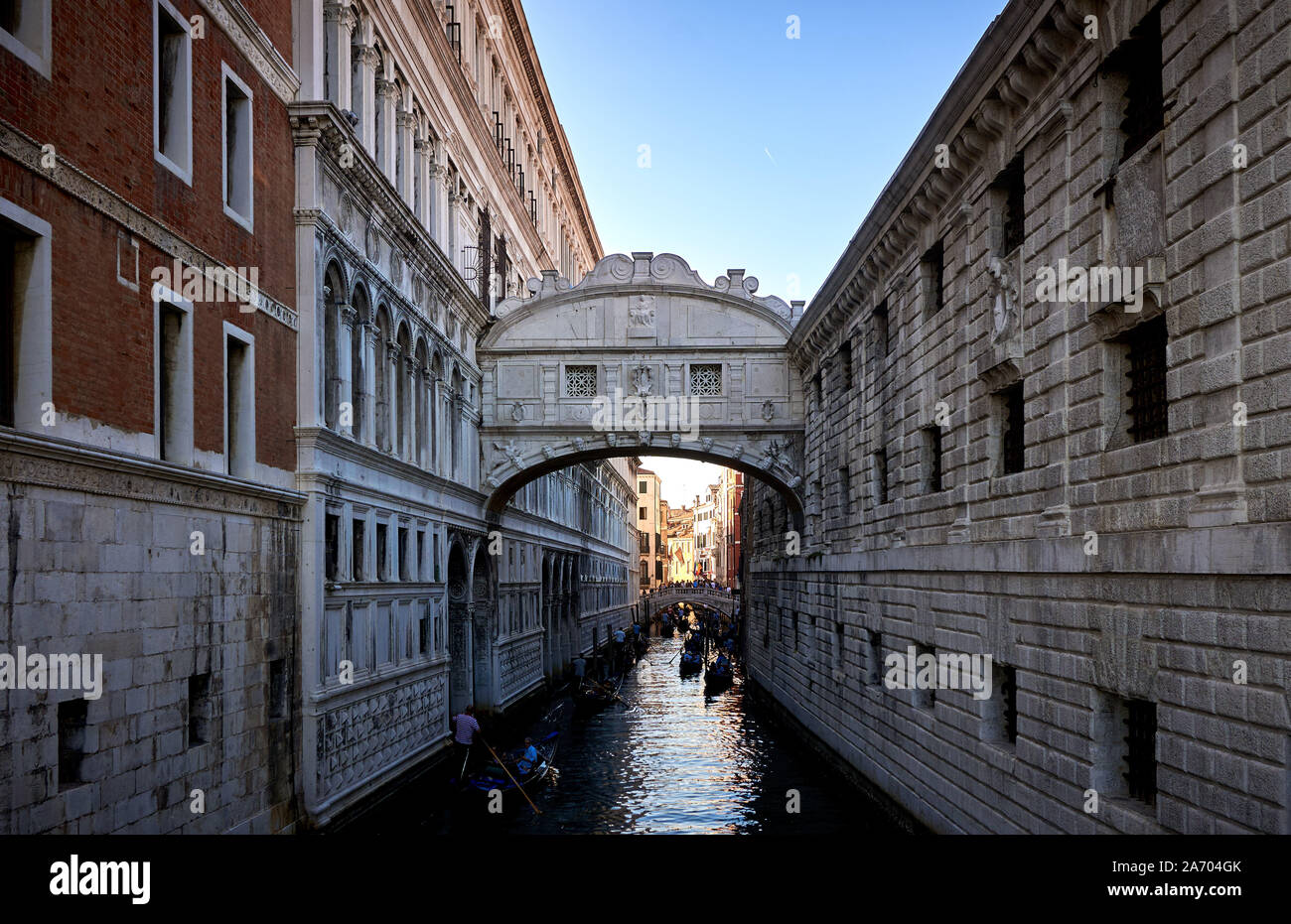 Bridge of Sighs Ponte dei Sospiri Piazza San Marco Venice Italy Stock Photo