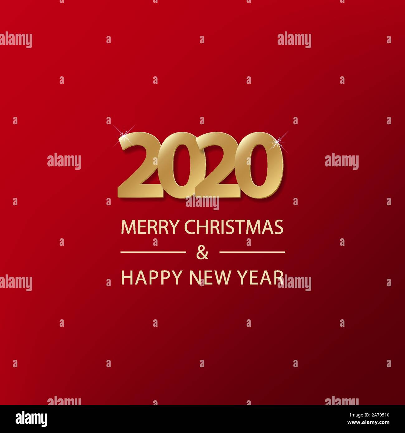 Happy New Year 2020 Stock Vector