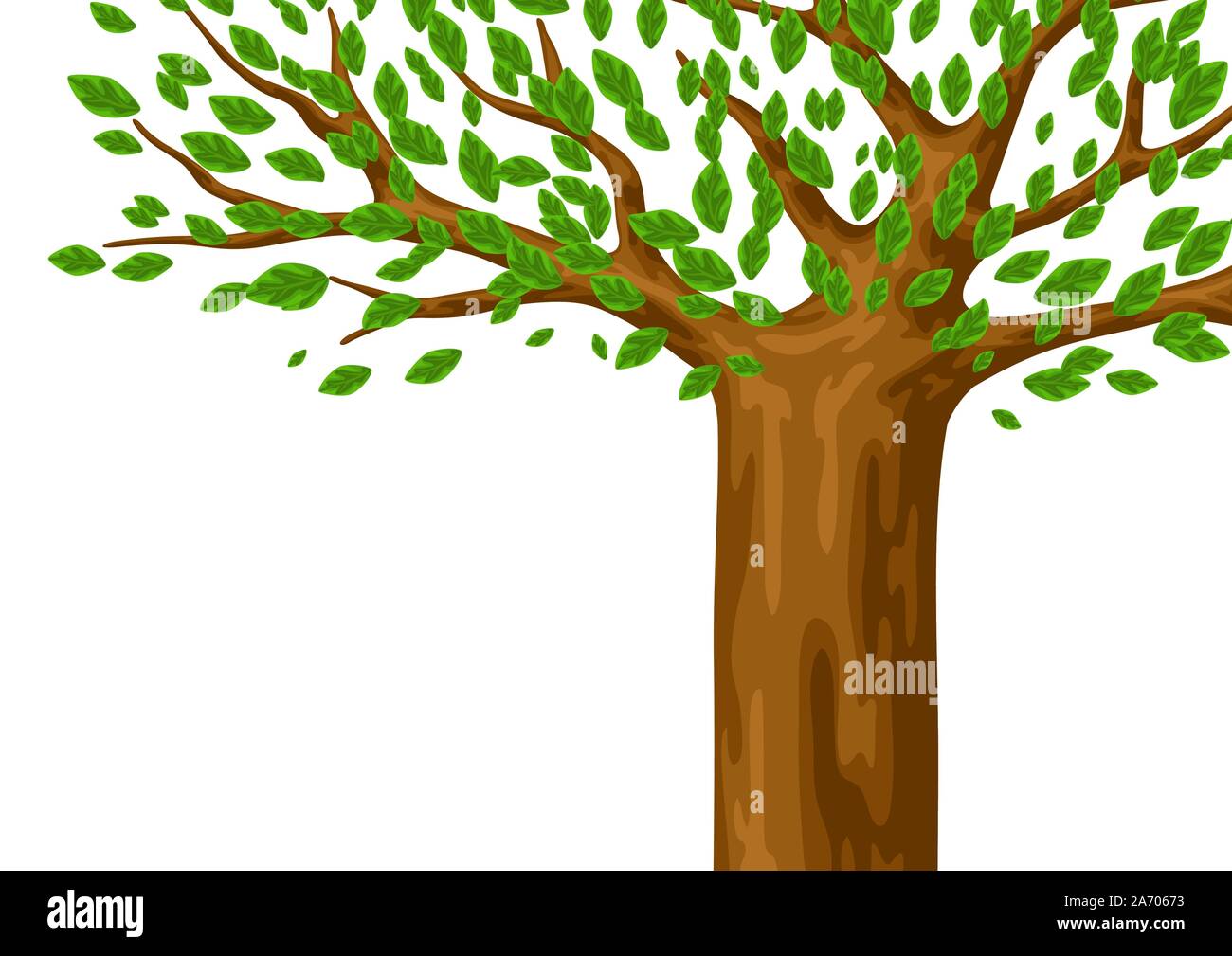 Spring or summer background with stylized trees Stock Vector Image ...