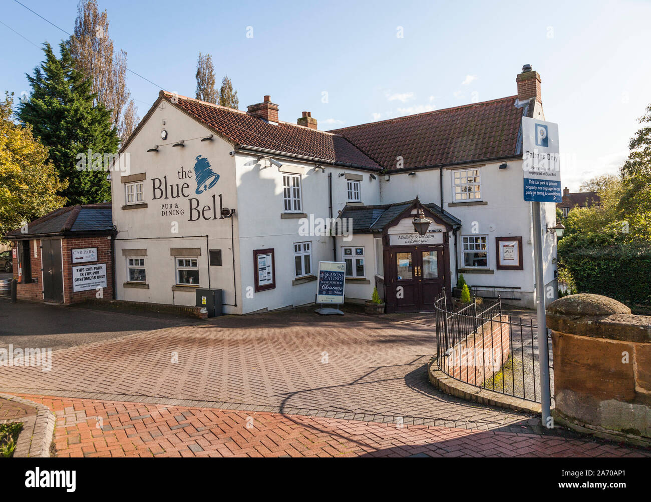 The Blue Bell Pub at Yarm,England,UK Stock Photo