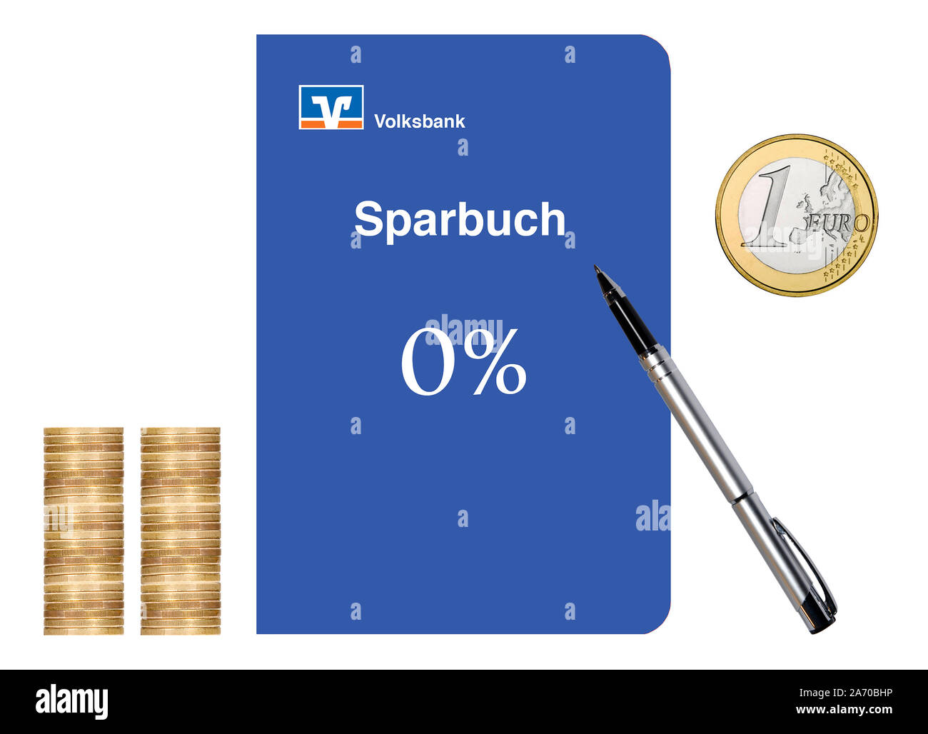 Sparbuch Der Volksbanken Und Raiffeisenbanken 0 Zinsen Stock Photo Alamy