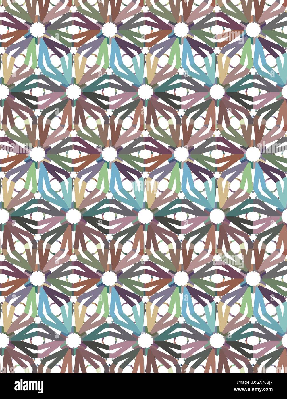 Seamless vector pattern in geometric ornamental style Stock Vector ...