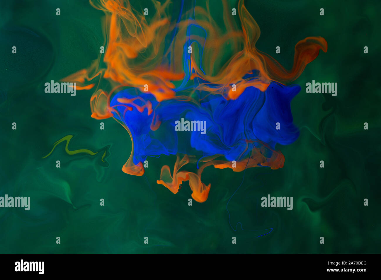 Creative background with liquid ink diffusion Stock Photo