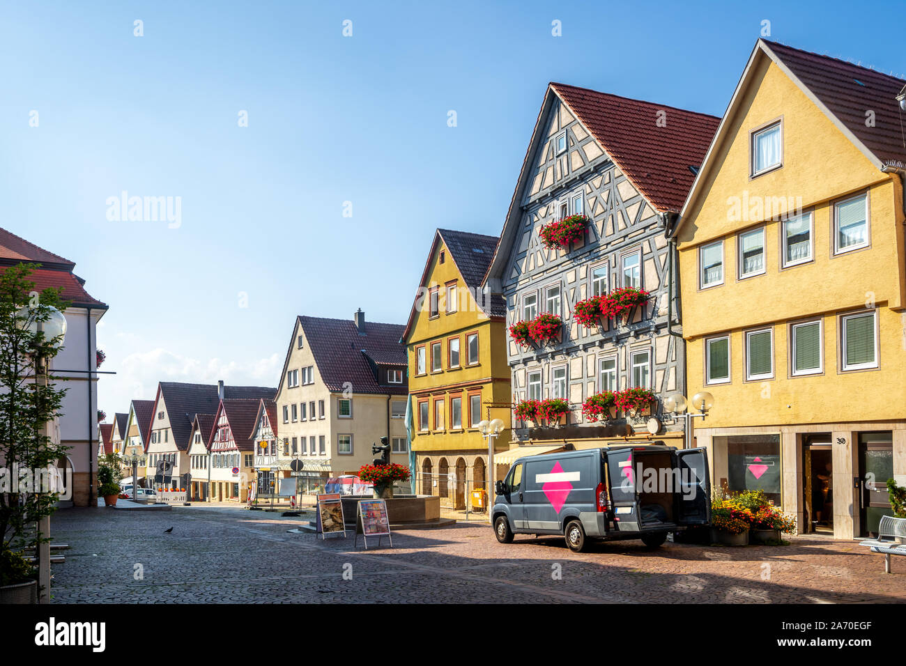 Historical city of Marbach am Neckar, Germany Stock Photo Alamy