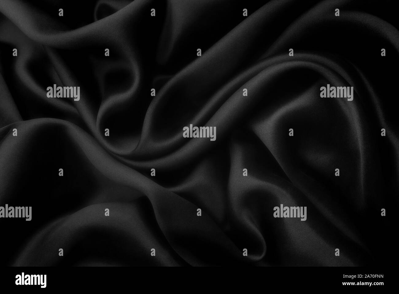 Black Silk Cotton Satin Drama main image 1