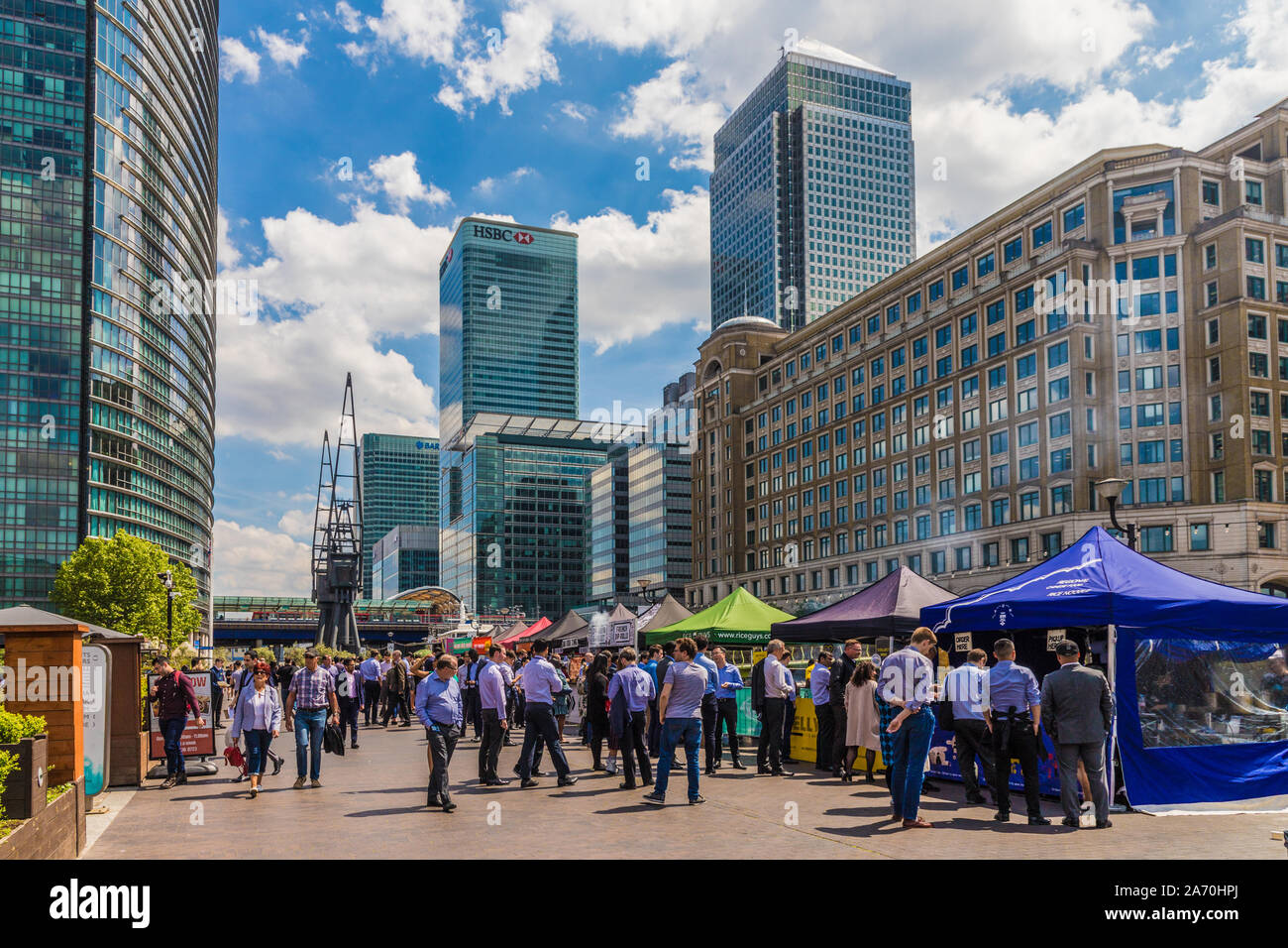 North quay canary wharf skyline hi-res stock photography and images - Alamy