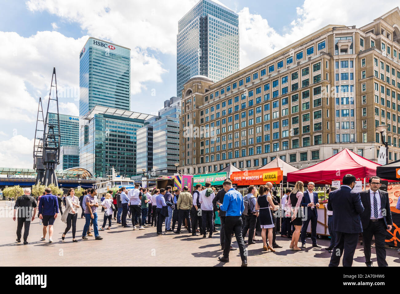 North quay canary wharf skyline hi-res stock photography and images - Alamy