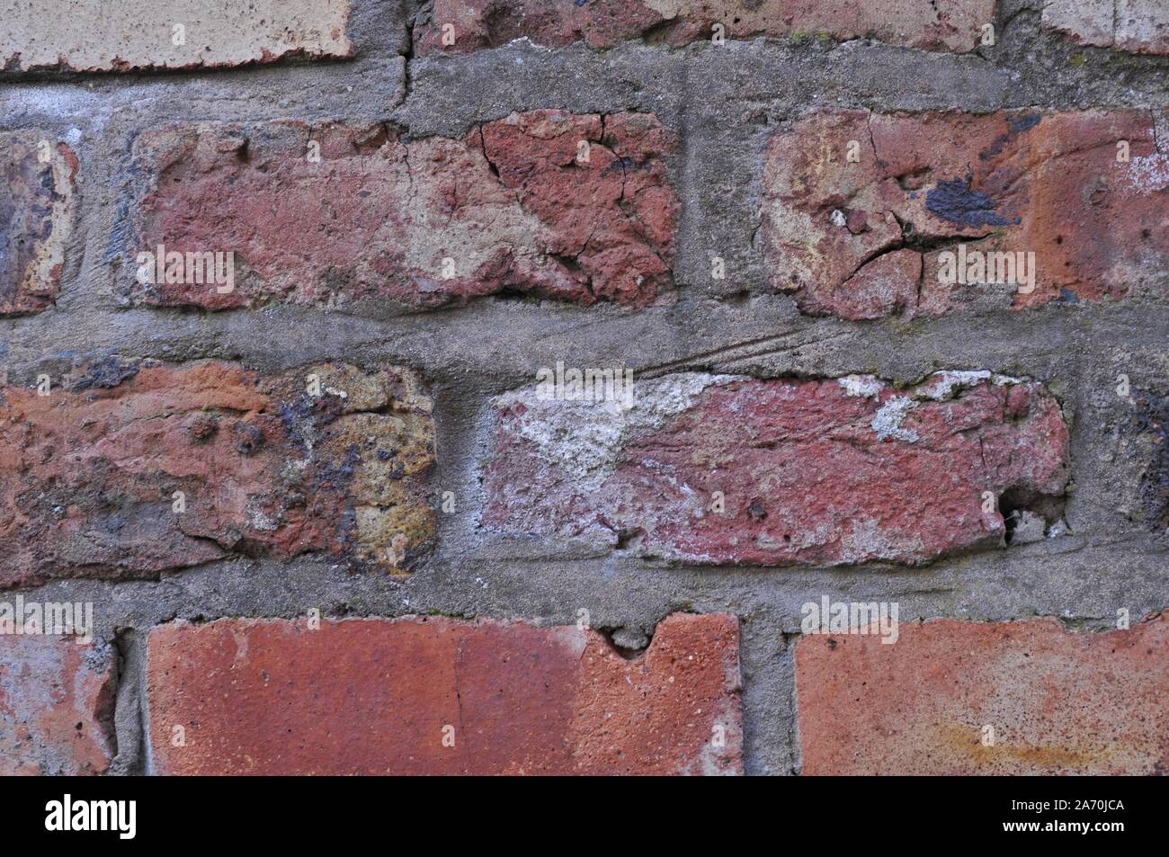 Old Weathered Red Brick Wall Stock Photo - Alamy