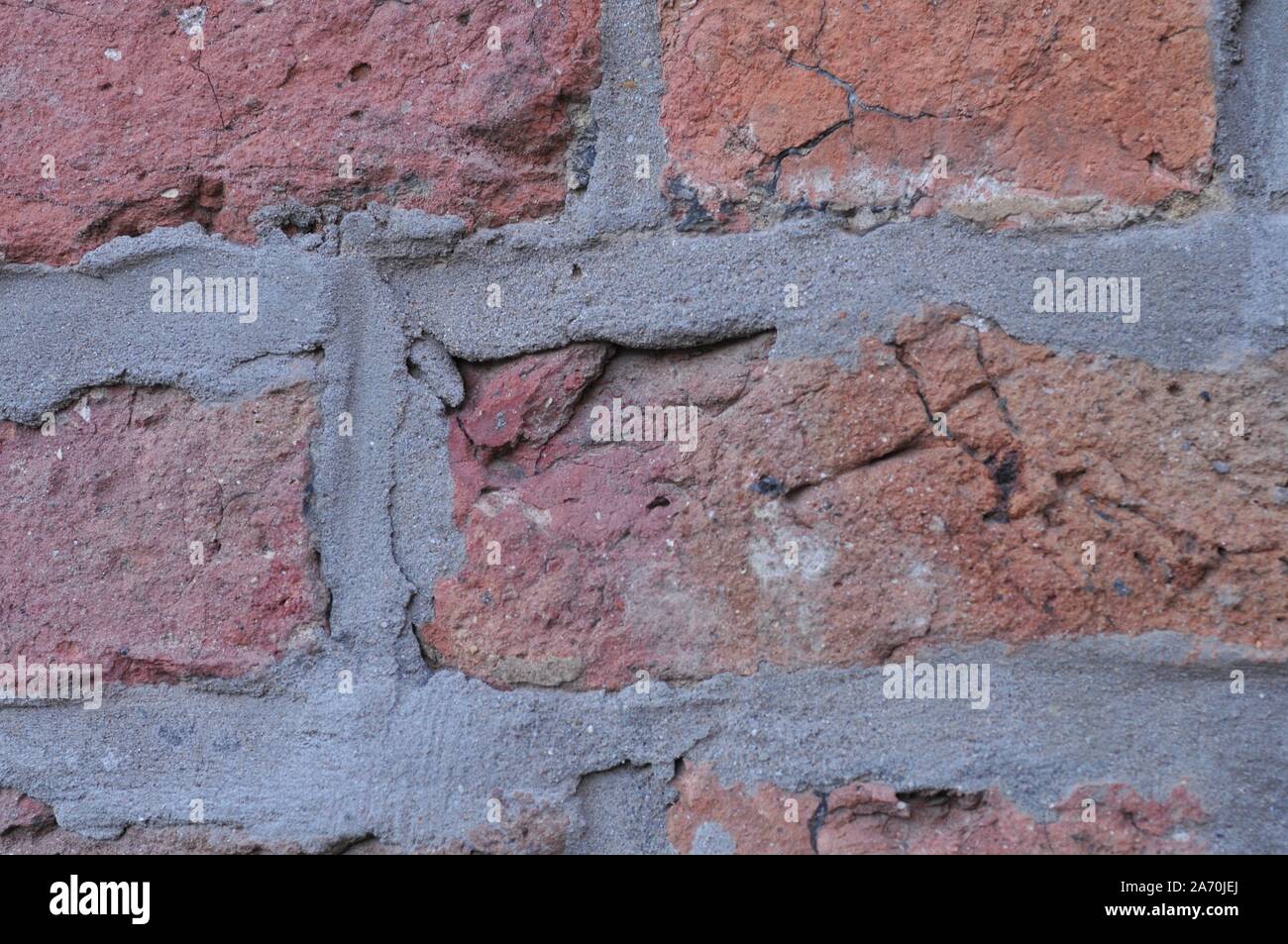 Old Weathered Red Brick Wall Stock Photo - Alamy