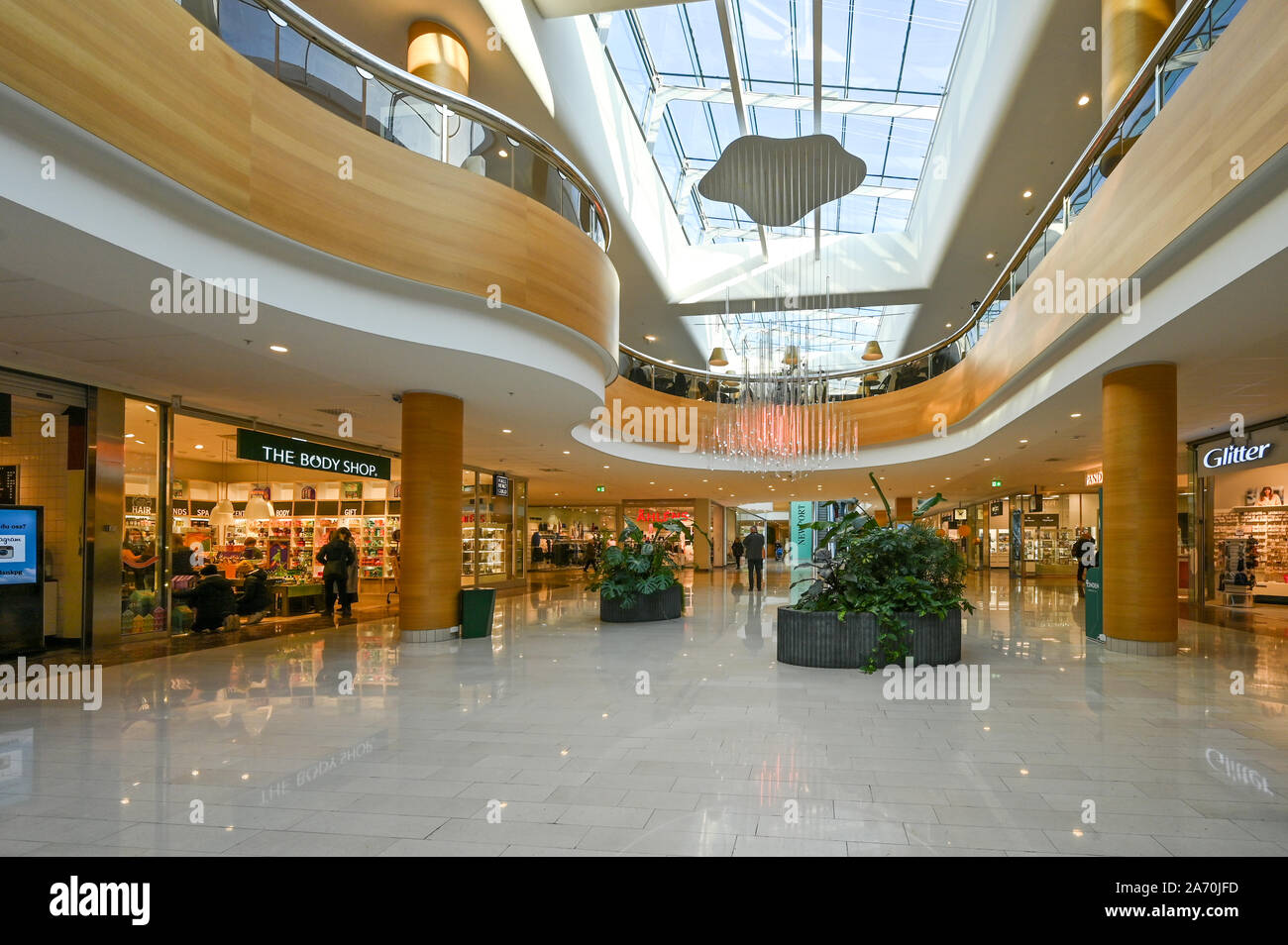 Interior of shopping mall Linden in the city centre of Norrkoping, Sweden  Stock Photo - Alamy