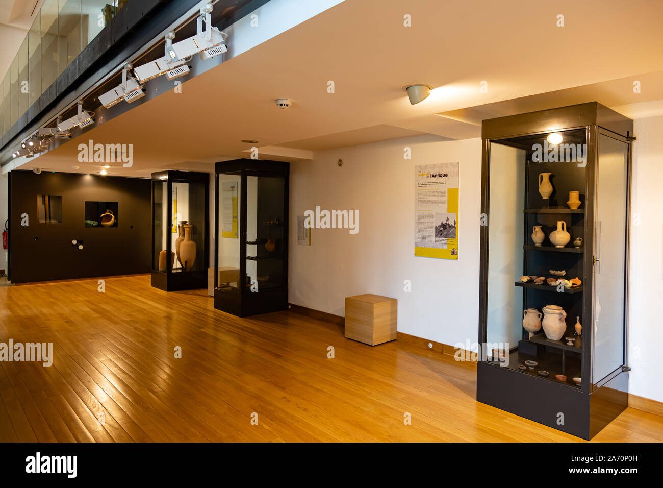 June 29, 2019 - Interior of the Bishops' Palace Museum, Saint Lizier, Ariège Department, Pyrenees, Occitanie, France Stock Photo