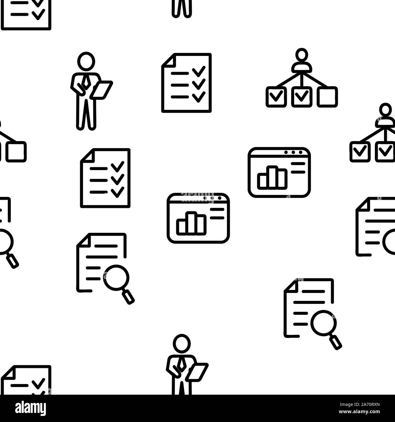 Management Vector Seamless Pattern Stock Vector Image & Art - Alamy