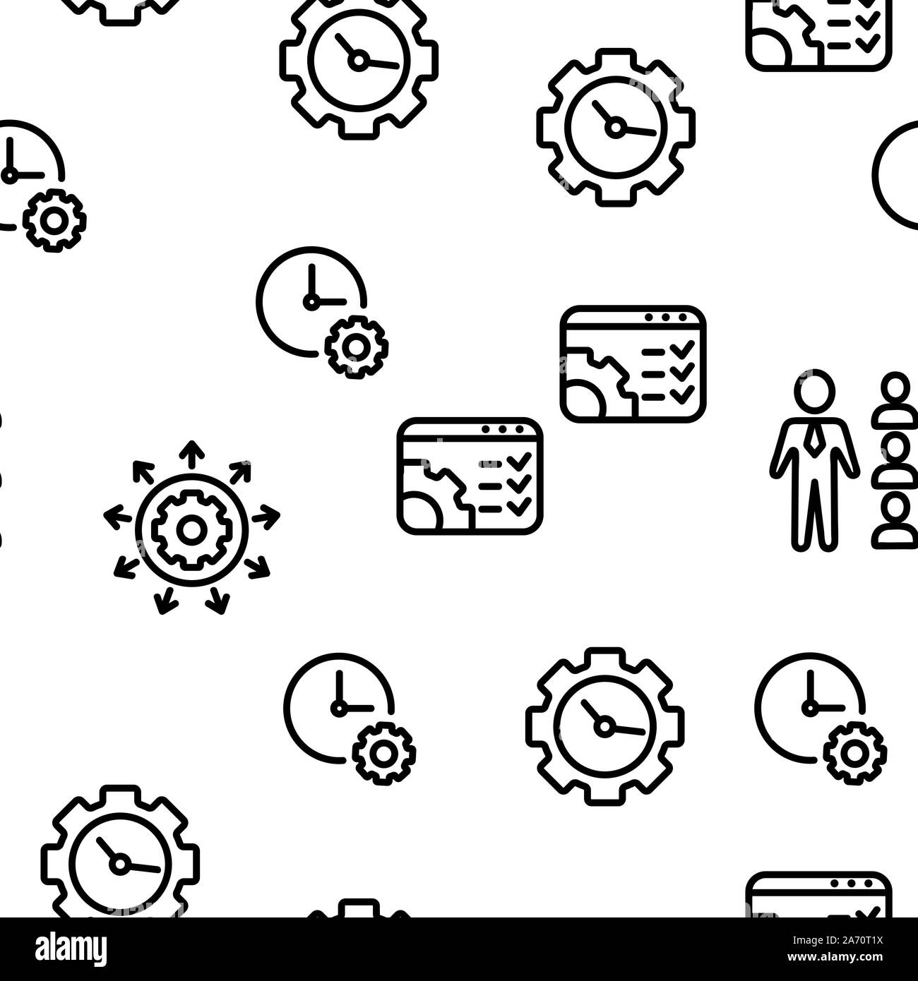 Management Vector Seamless Pattern Stock Vector Image & Art - Alamy