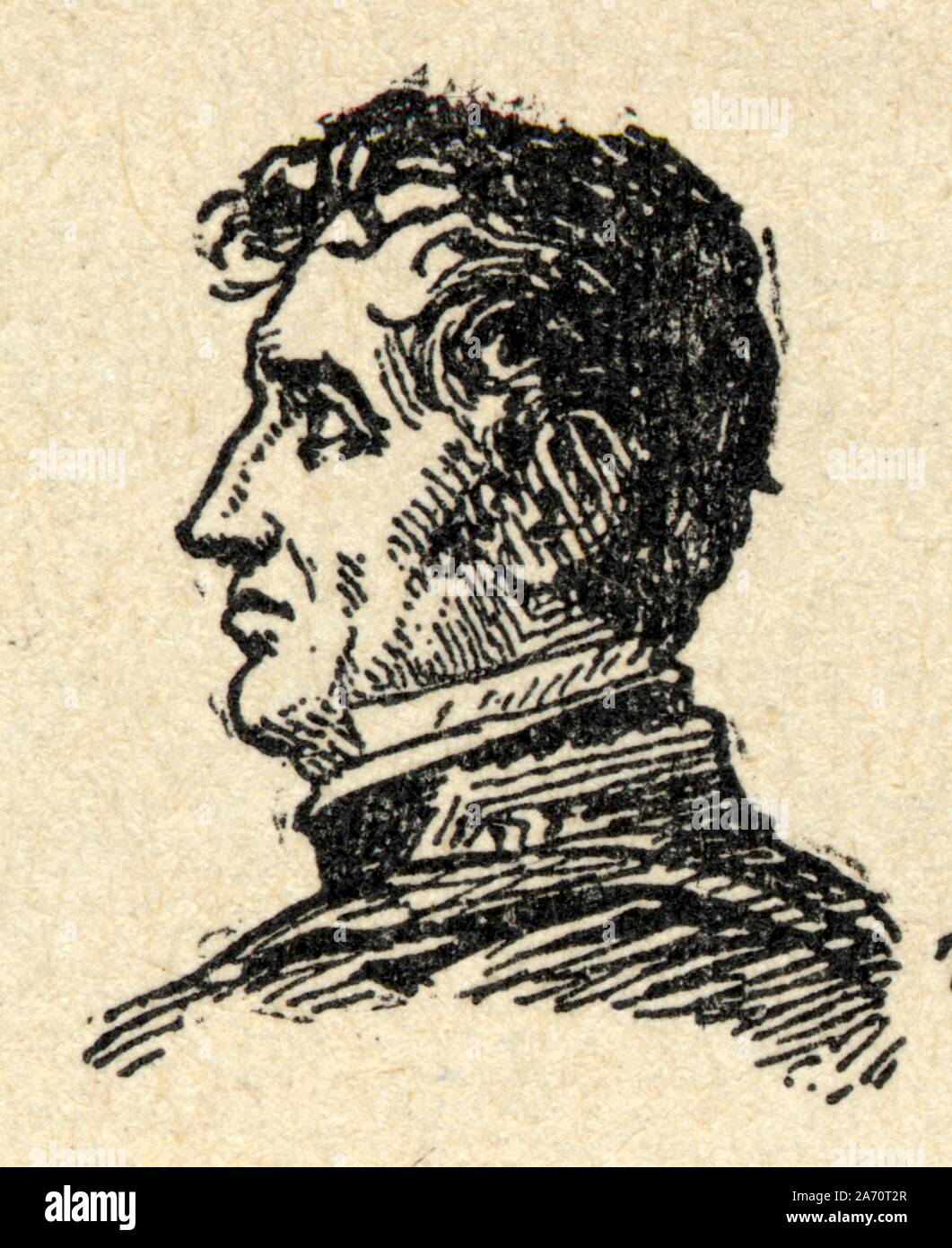 Jean-de-Dieu Soult, duc de Dalmatie, né le 29 mars 1769 à Saint-Amans-la-Bastide, aujourd'hui Saint-Amans-Soult, où il est mort le 26 novembre 1851, e Stock Photo