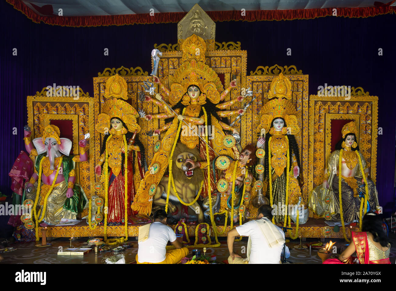 Aram Bagh Durga Puja , Aram Bagh , Jhandewalan , New Delhi , India ...