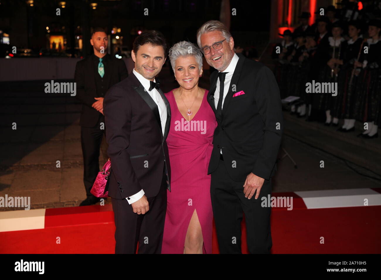 Lenn Kudrjawizki, Birgit Schrowange, Frank Spothelfer beim 25 ...