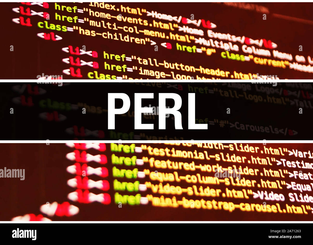 Perl code hi-res stock photography and images - Alamy