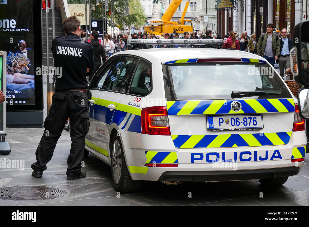 Police intervention, Ljubljana, Slovenia Stock Photo - Alamy