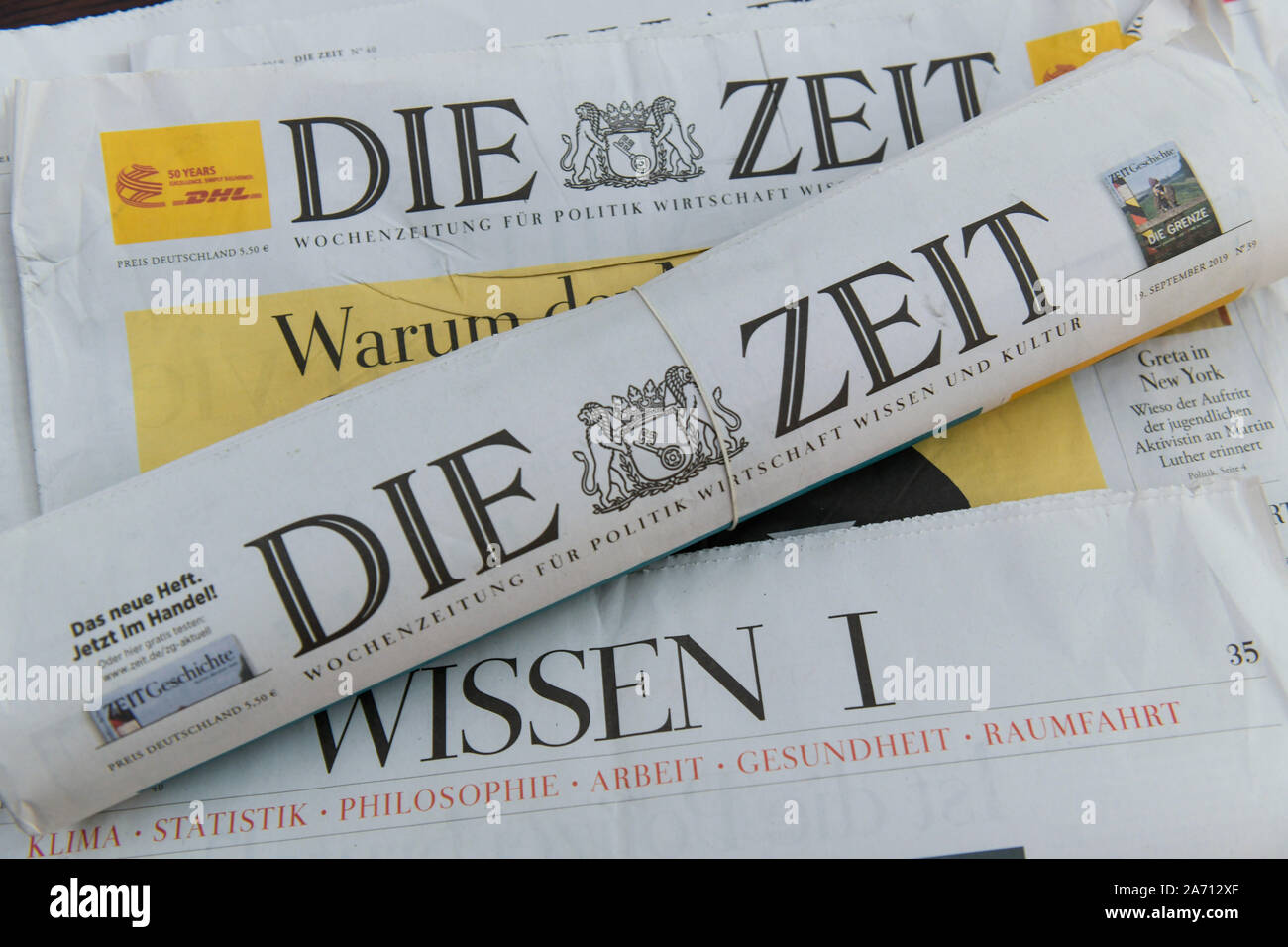 Wochenzeitung 'Die Zeit' Stock Photo