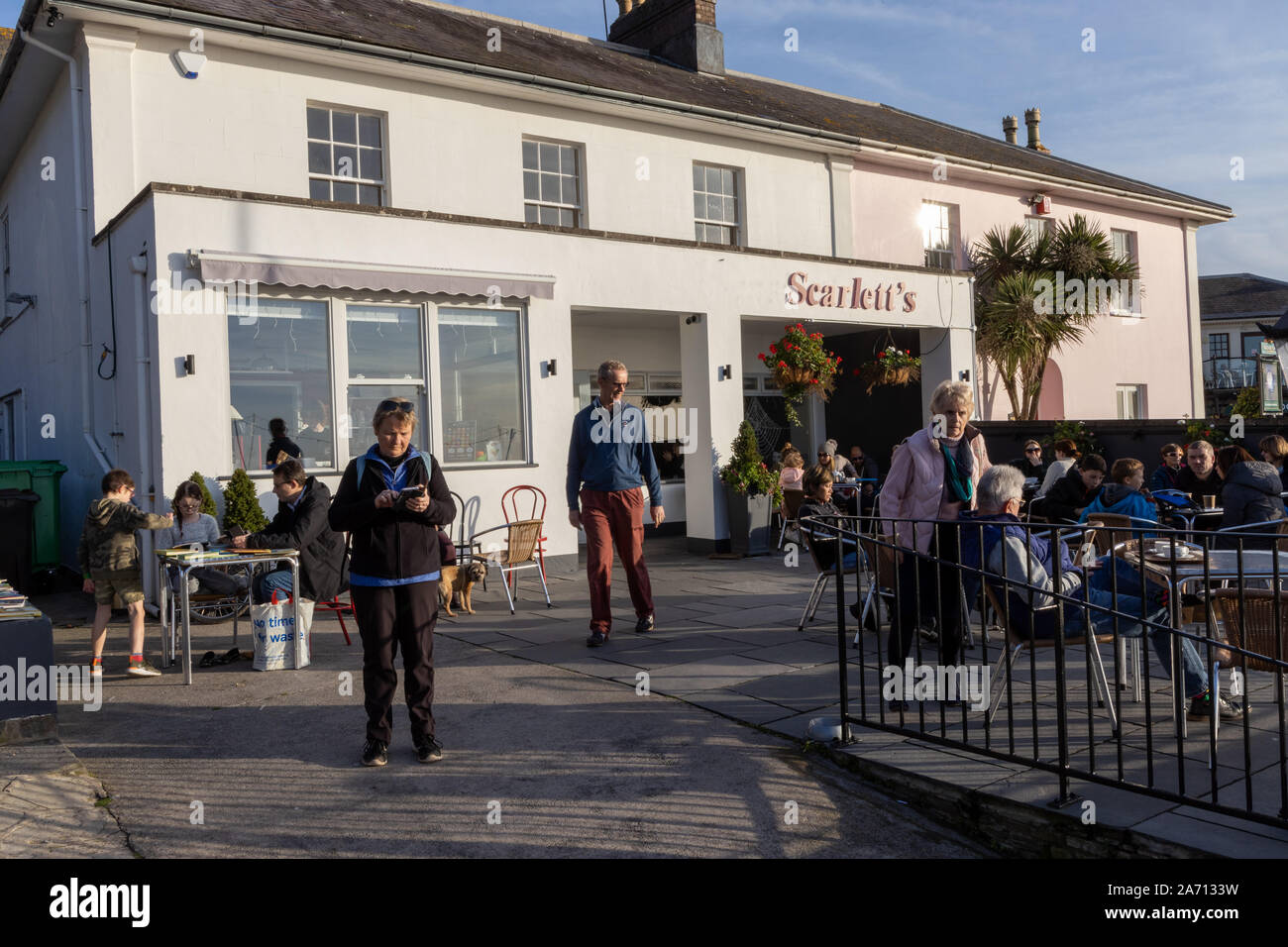 Scarlett's Cafe, Clevedon, Somerset Stock Photo Alamy