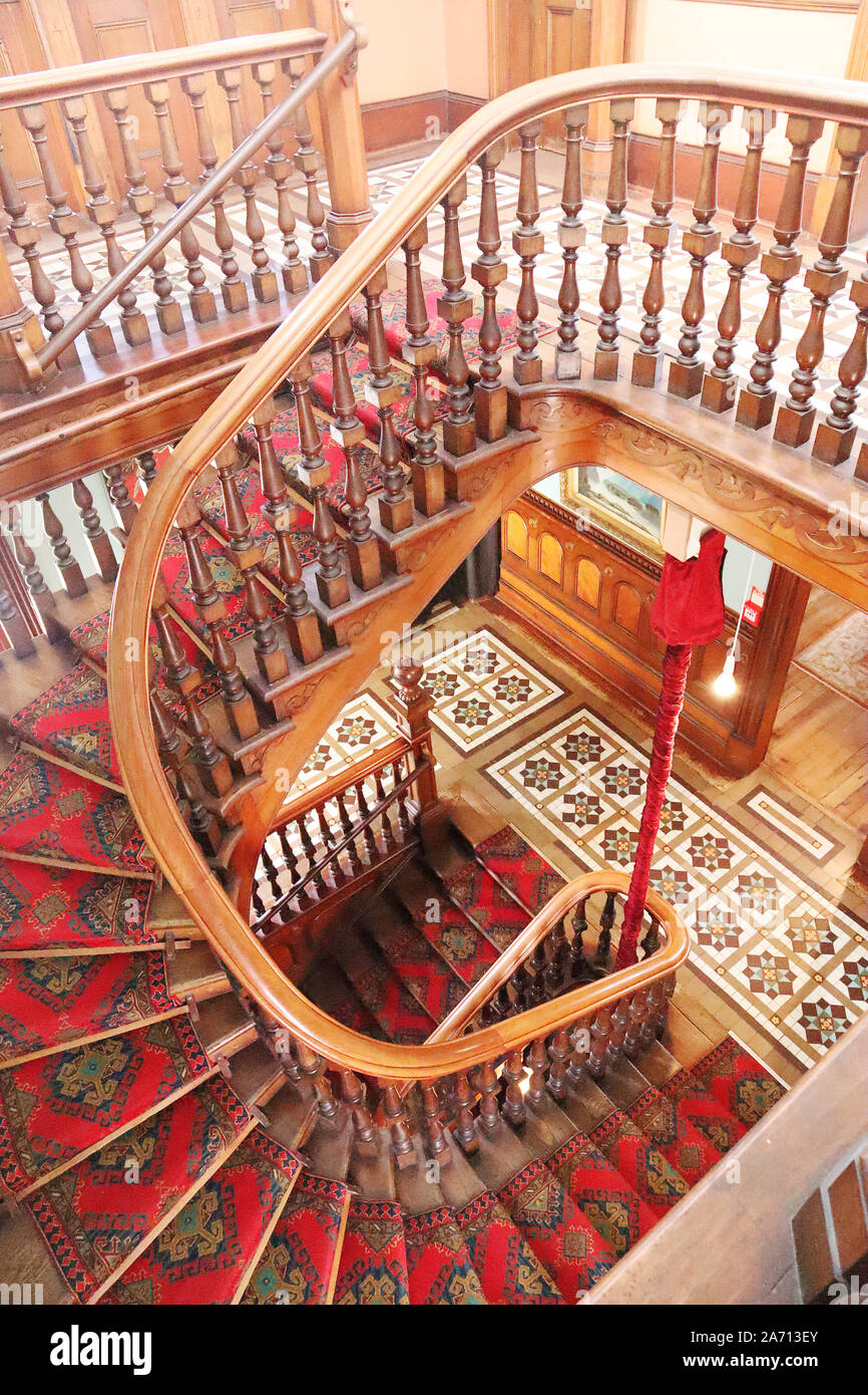 Victorian spiral staircase hi-res stock photography and images - Alamy
