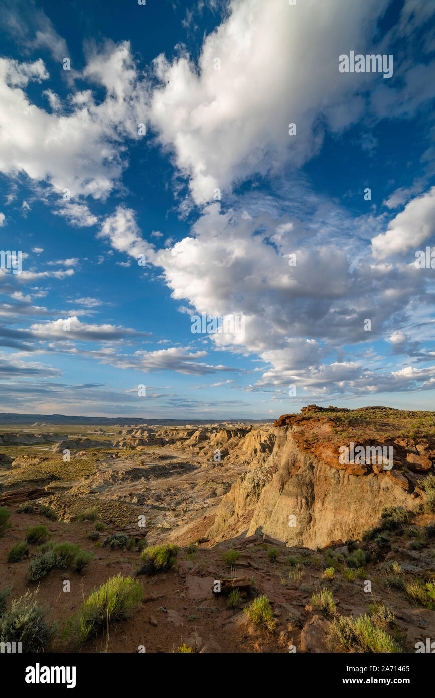 Image from the "badlands" area known as Skull Creek Rim, Red Desert
