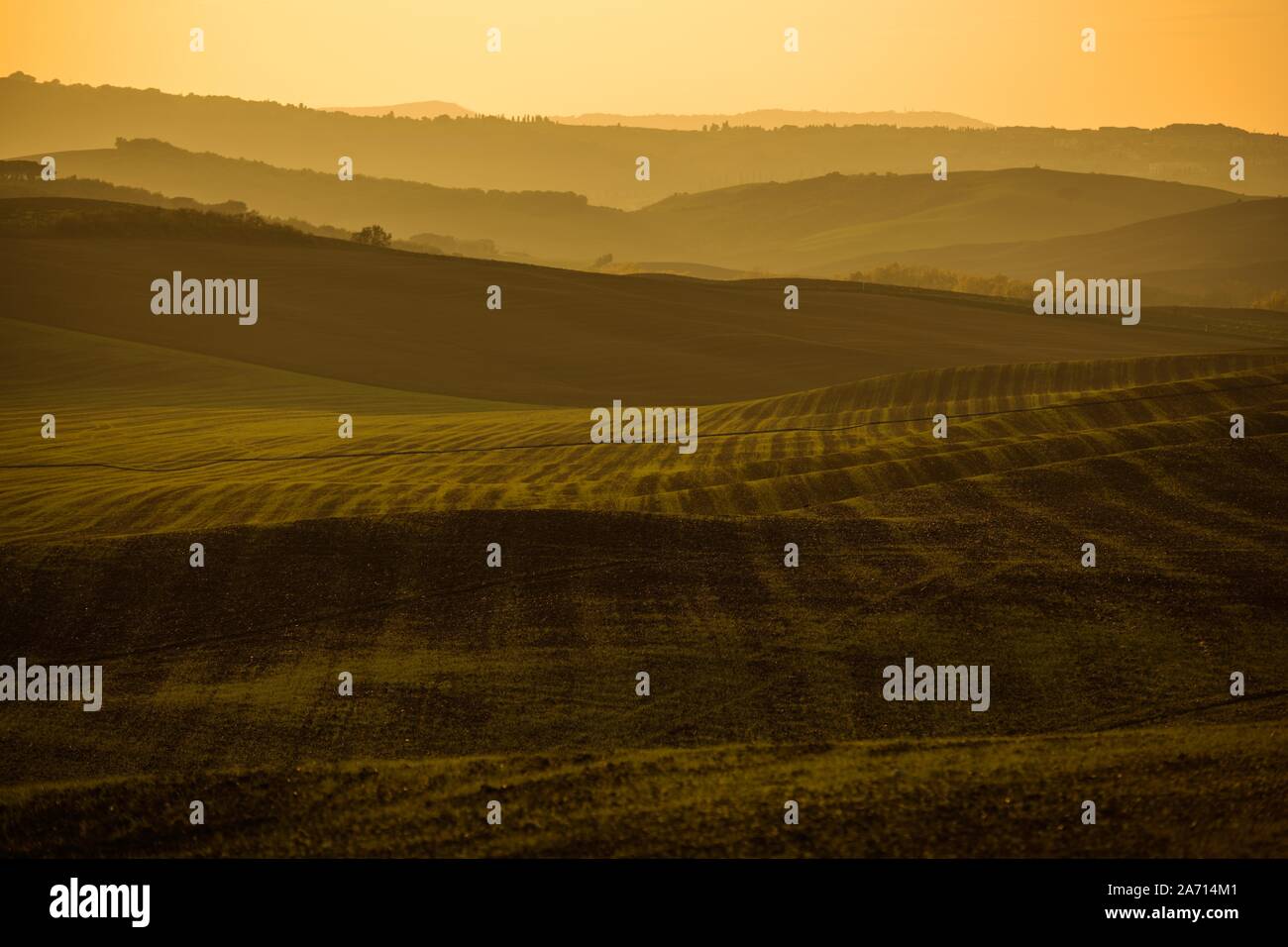 Southern Italy Rural Tuscany Region of the Italy. Rural Farmlands Agriculture Landscape ...