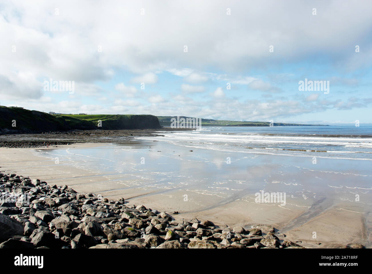 View of a beach at the Atlantic coast of Ireland Stock Photo