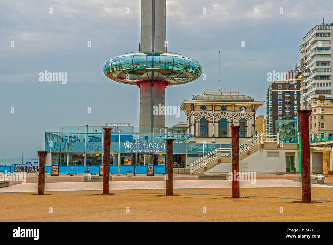 The British Airways i360 Observation Tower, Brighton, East Sussex, Great Britain, England, Uk, Gb. Stock Photo