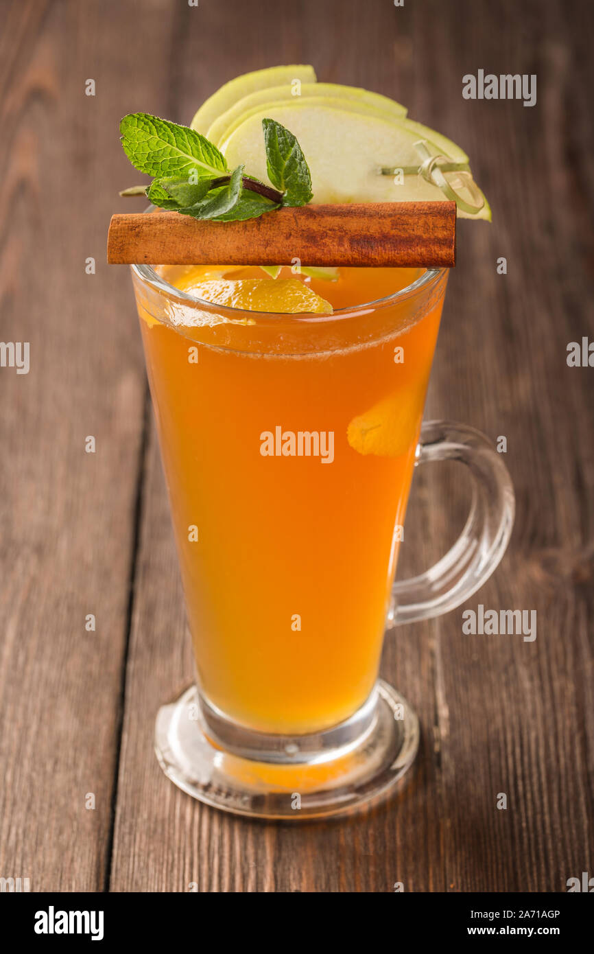 Cinnamon Apple Tea Stock Photo - Alamy