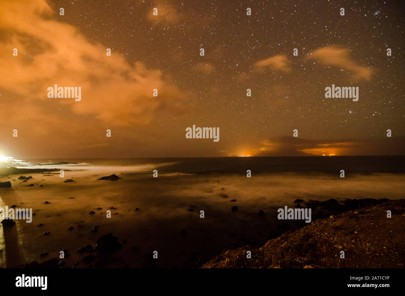 Starry Night Sky with a lot of Stars Background Stock Photo - Alamy