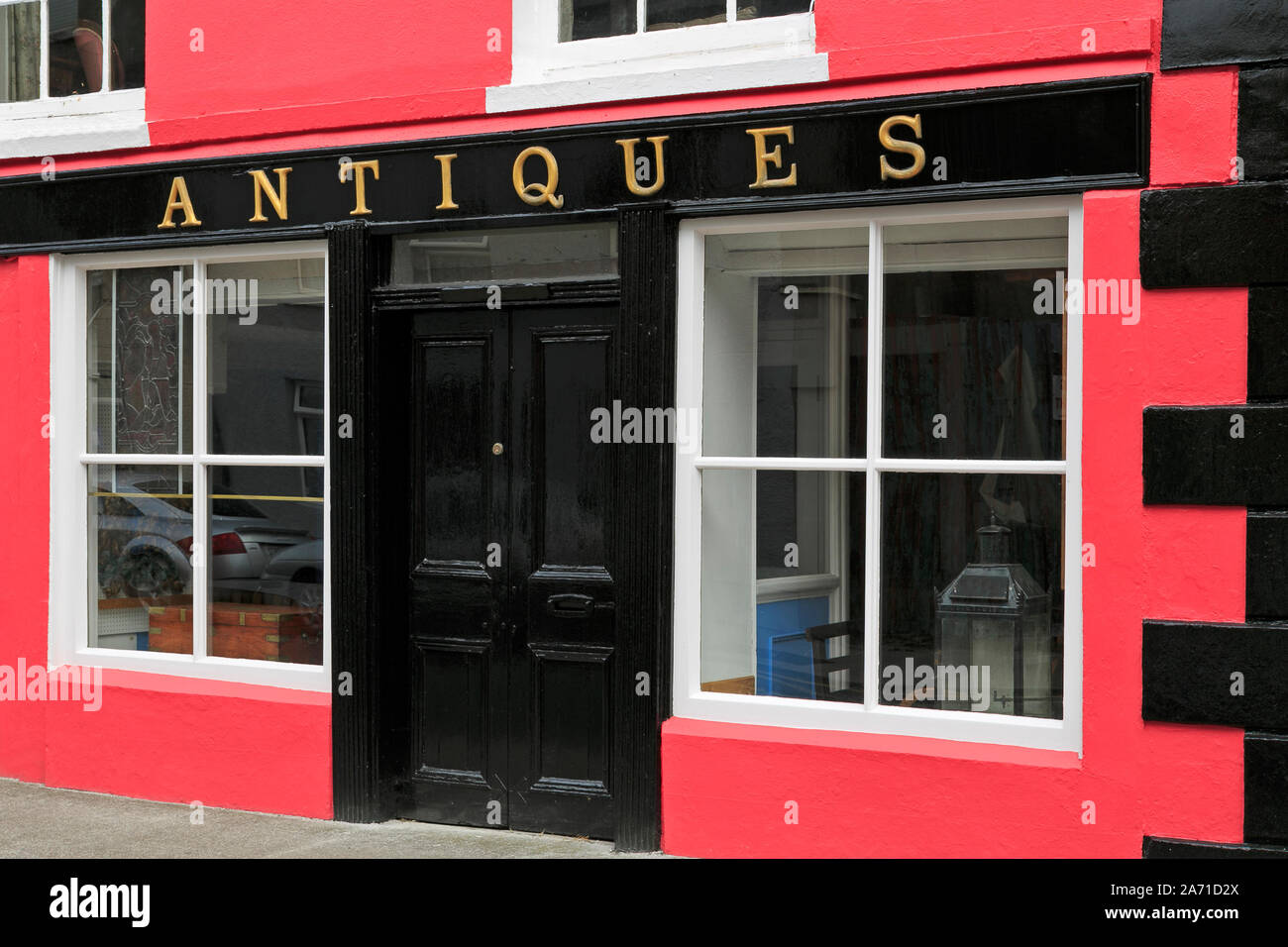 Antique store, Friar Street, Youghal, County Cork, Ireland Stock Photo