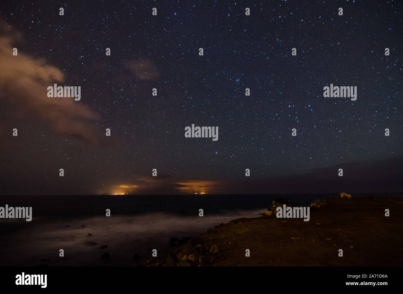 Starry Night Sky with a lot of Stars Background Stock Photo - Alamy