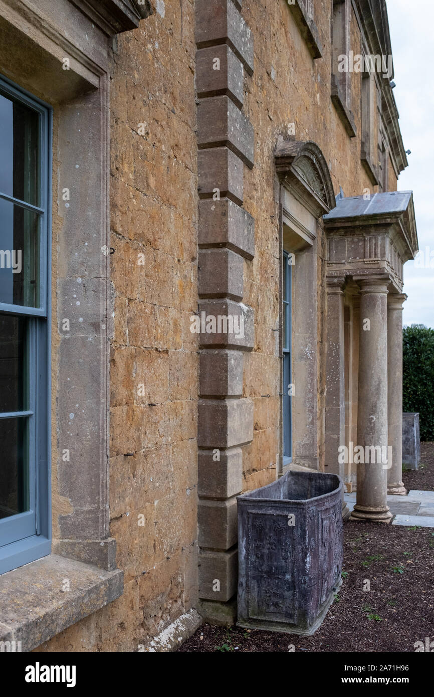 Close up of historic Hadspen House, transformed into boutique hotel called The Newt in Somerset