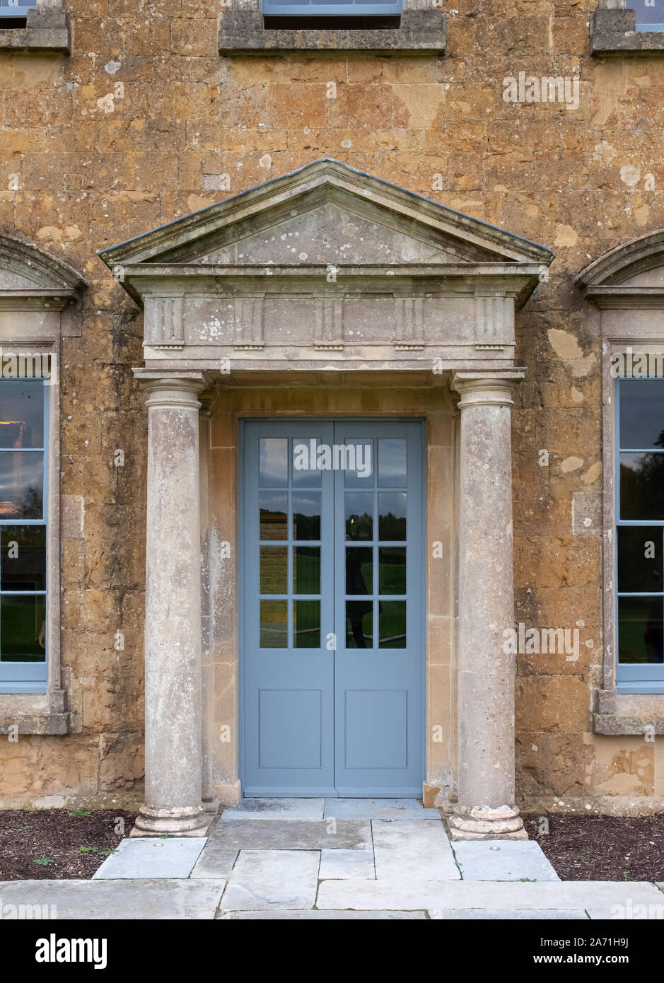 Close up of historic Hadspen House, transformed into boutique hotel called The Newt in Somerset