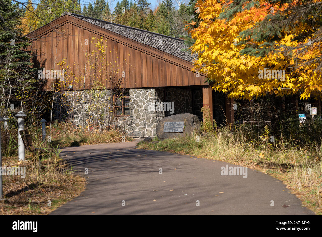 Lake County, Minnesota - October 20, 2019: The Joseph Alexander Visitor ...