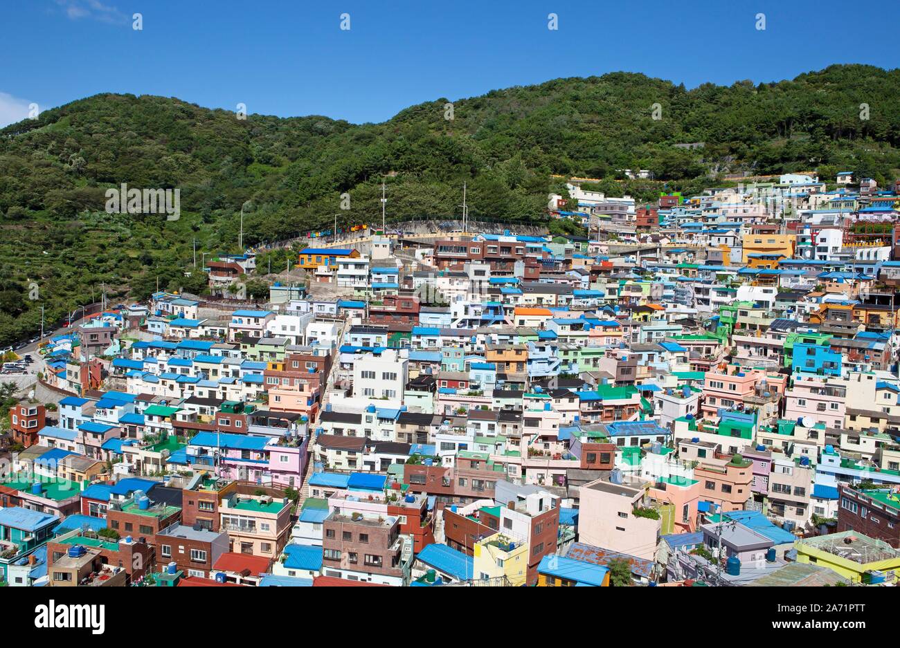 City view Gamcheon Village, Busan, Gyeongsangnam-do, South Korea Stock Photo