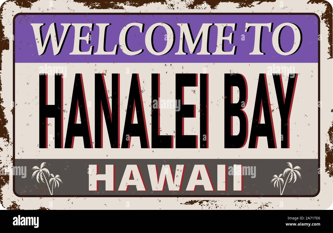 Hanalei bay hawaii Stock Vector Images - Alamy