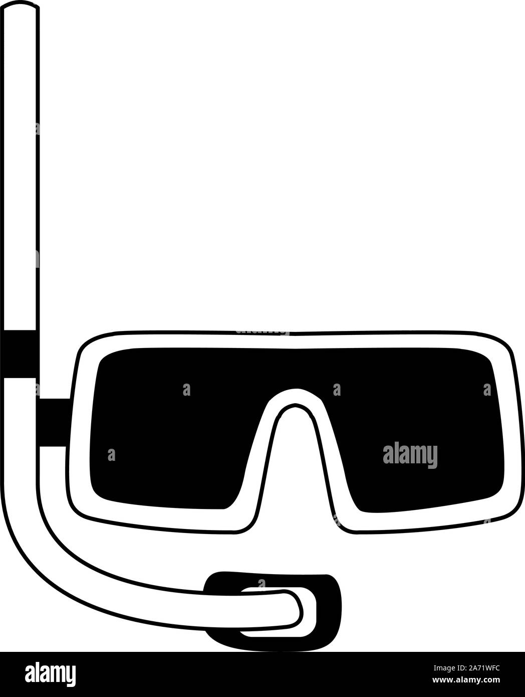 snorkel mask icon, flat design Stock Vector Image & Art - Alamy