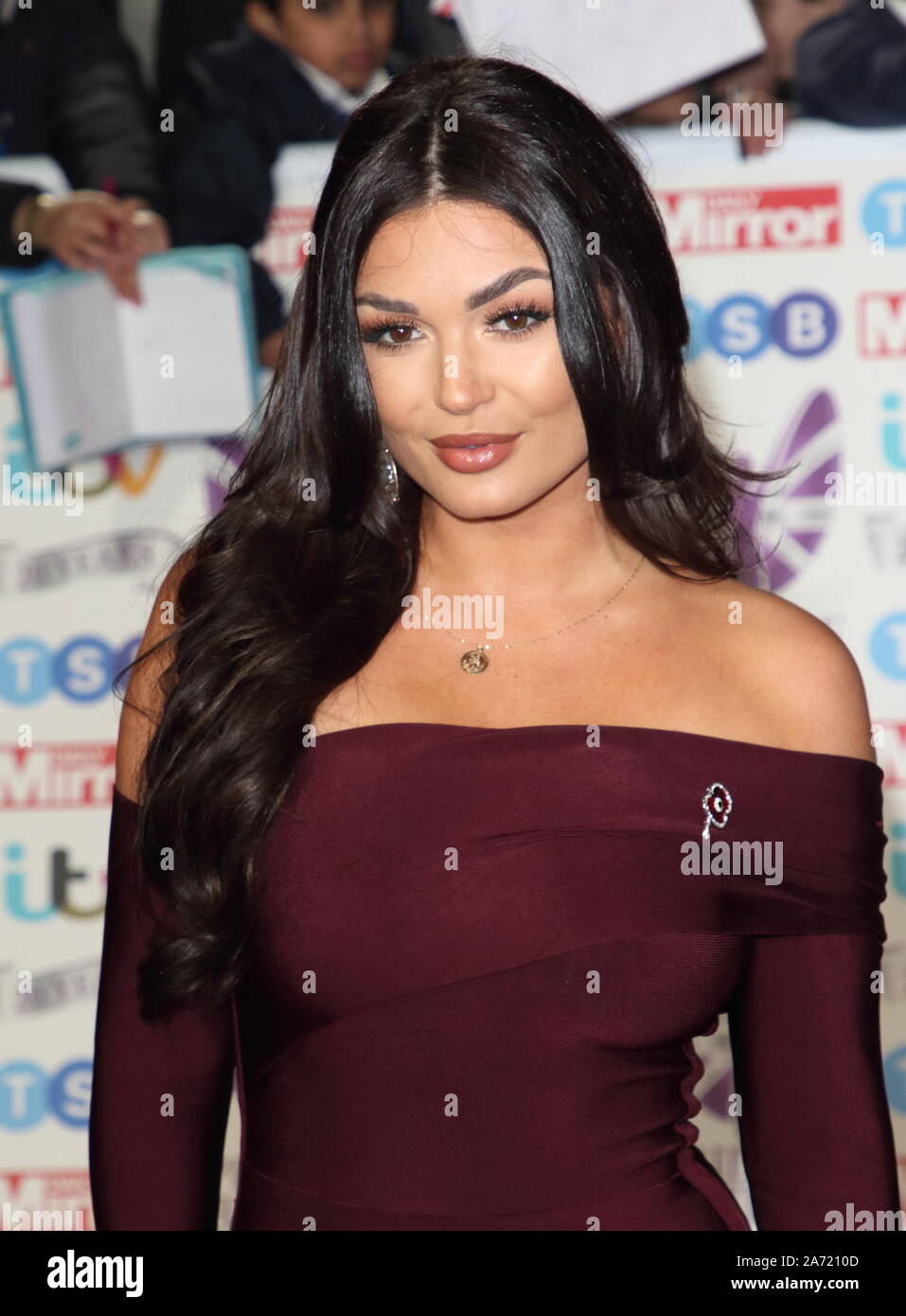 India Reynolds on the red carpet at The Daily Mirror Pride of Britain