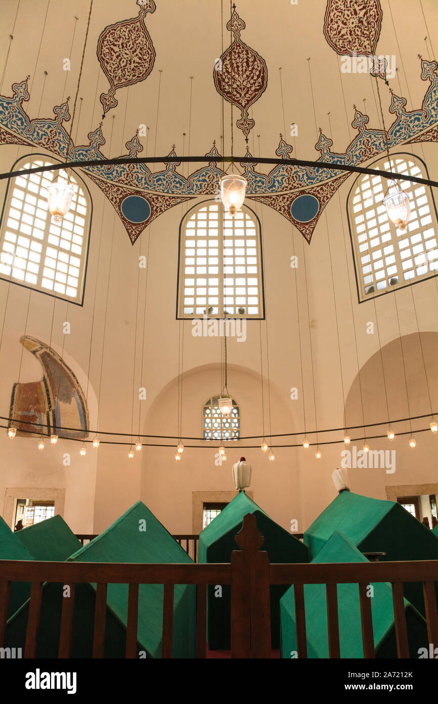 The interior of the Tomb of Sultan Mustafa I and Sultan Ibrahim in the