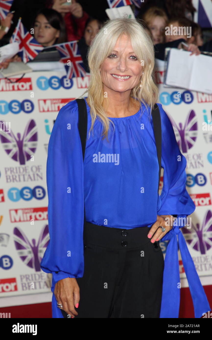 Gaby Roslin on the red carpet at The Daily Mirror Pride of Britain
