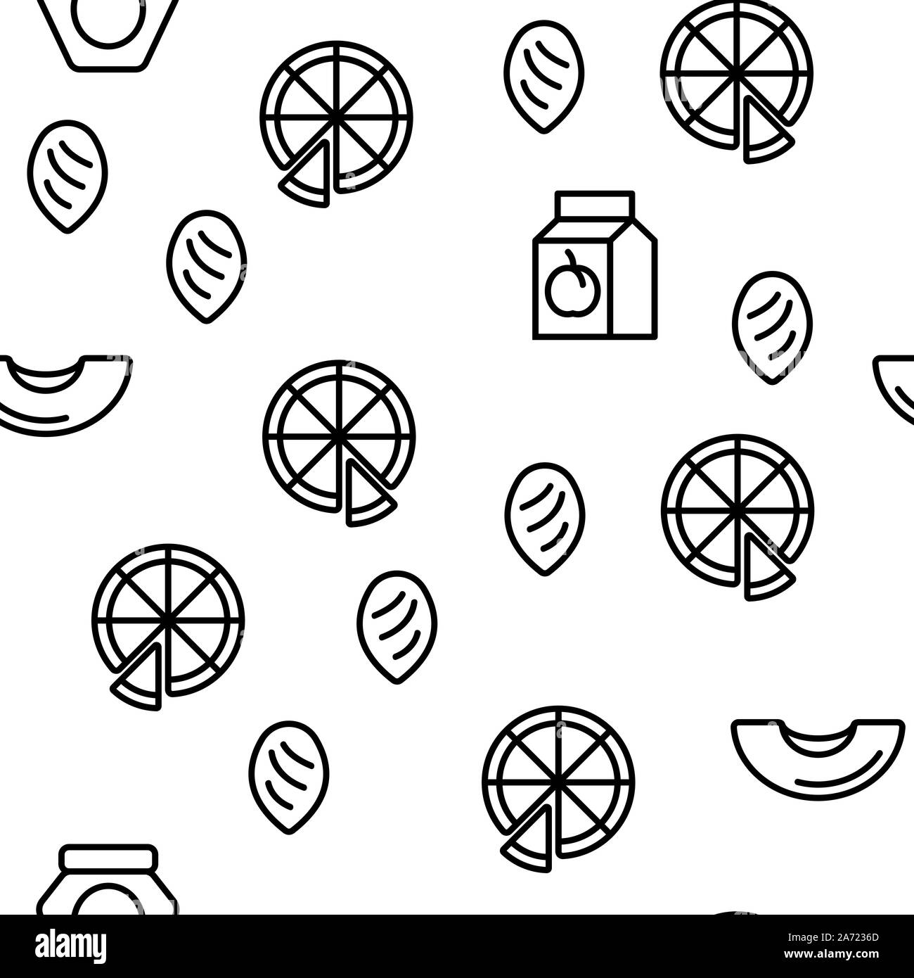 Peach Fruit Vector Seamless Pattern Stock Vector Image & Art - Alamy