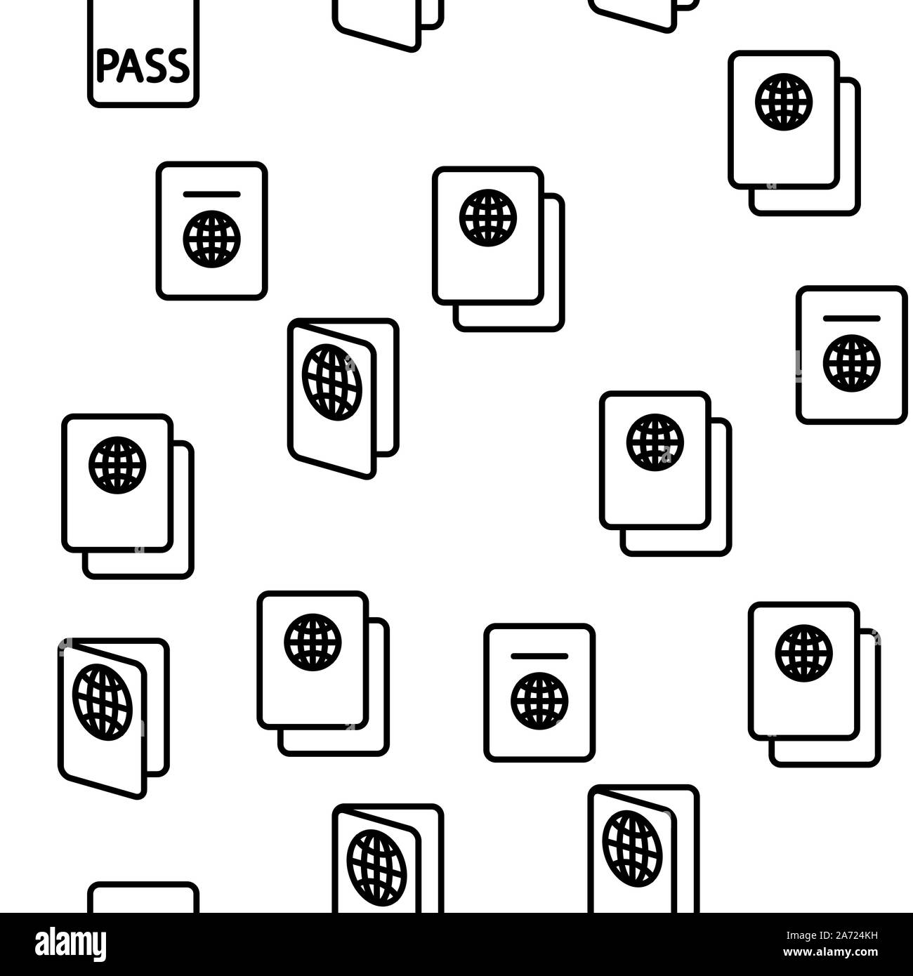 Passport Vector Seamless Pattern Stock Vector Image &amp; Art - Alamy